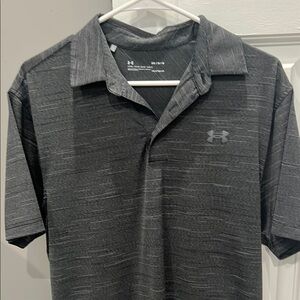 Under Armour Men's Gray/Black Polo Shirt